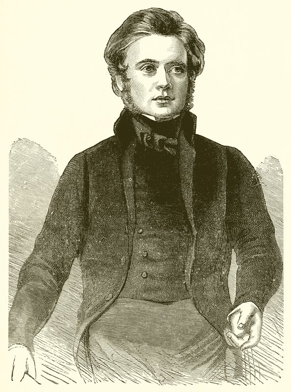 Ritratto di John Bright nel 1843 da English School
