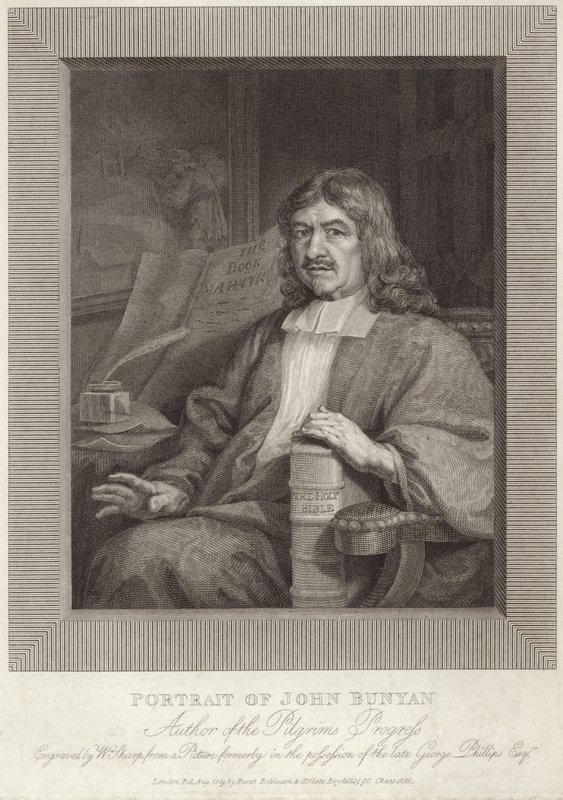 Ritratto di John Bunyan da English School