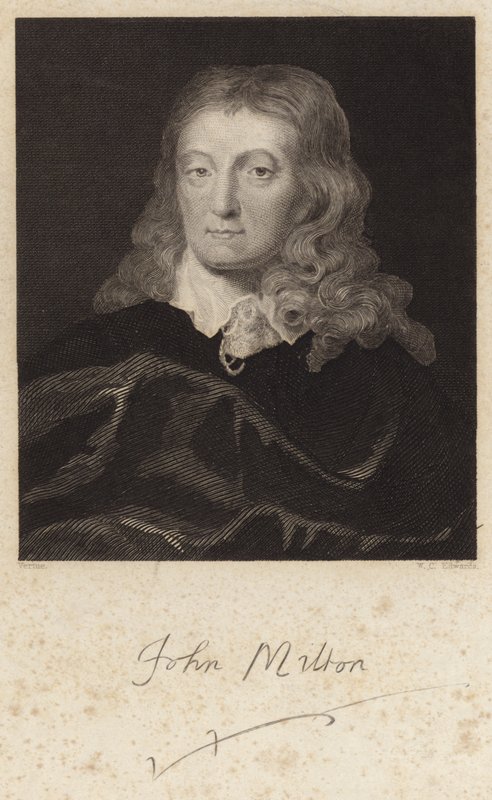 Ritratto di John Milton da English School