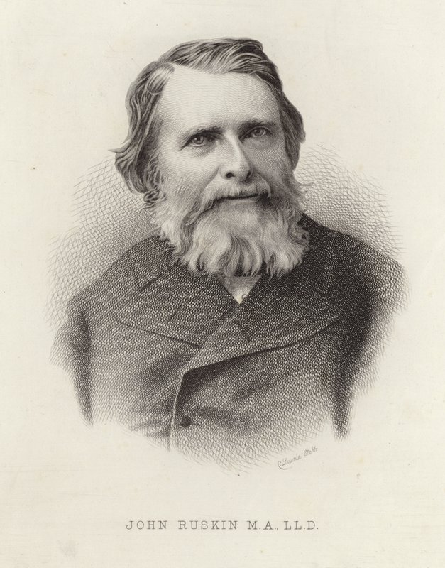 Ritratto di John Ruskin da English School