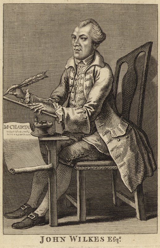 Ritratto di John Wilkes da English School