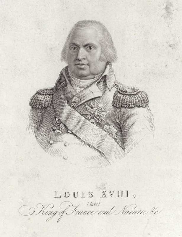 Ritratto di Re Luigi XVIII da English School
