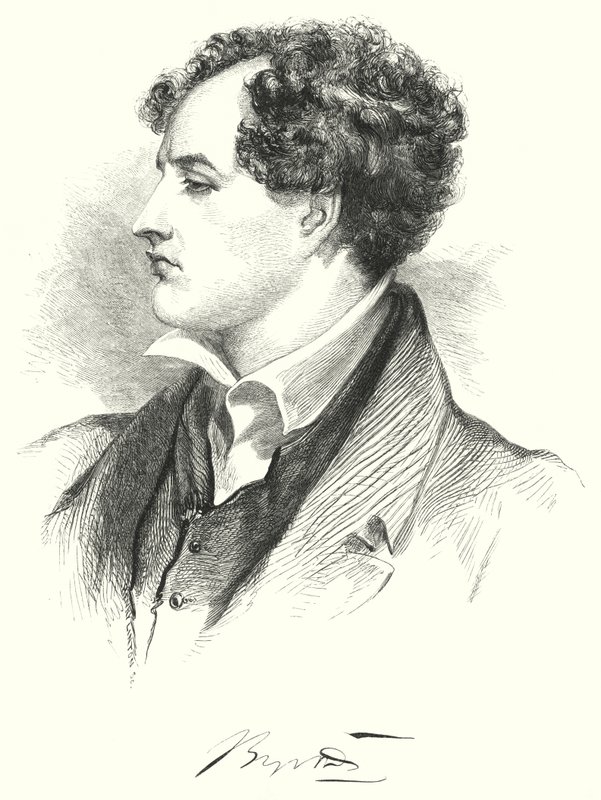 Ritratto di Lord Byron da English School