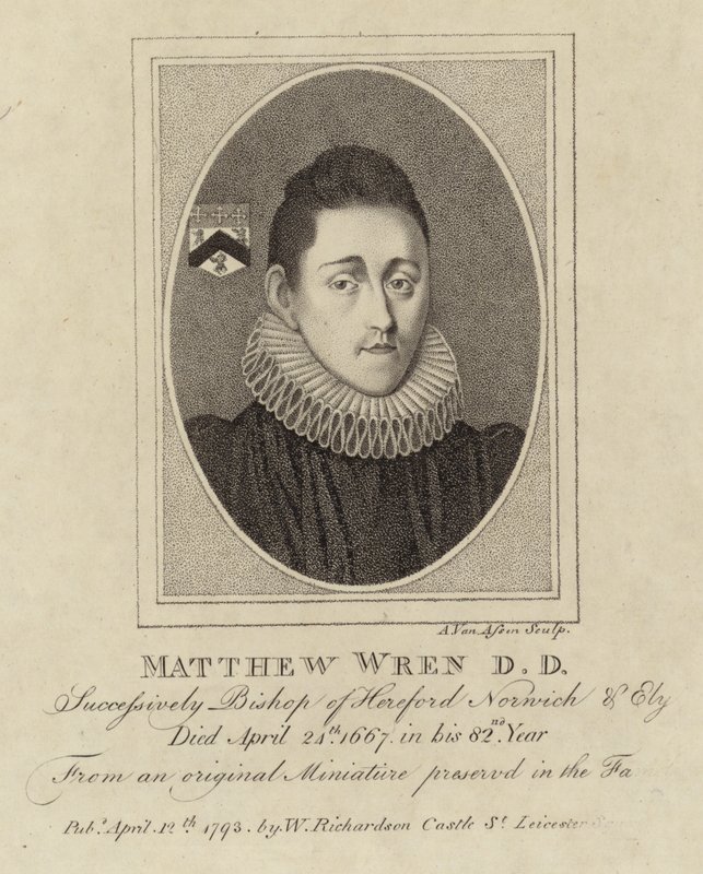 Ritratto di Matthew Wren da English School