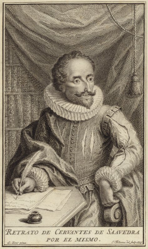 Ritratto di Miguel de Cervantes da English School