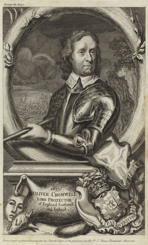 Ritratto di Oliver Cromwell da English School