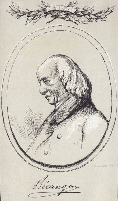 Ritratto di Pierre-Jean de Beranger da English School