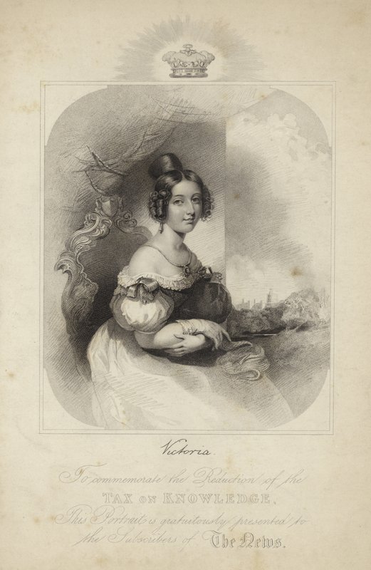 Ritratto della Regina Vittoria da English School