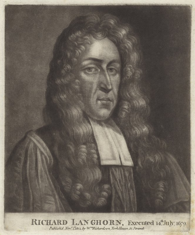 Ritratto di Richard Langhorne da English School