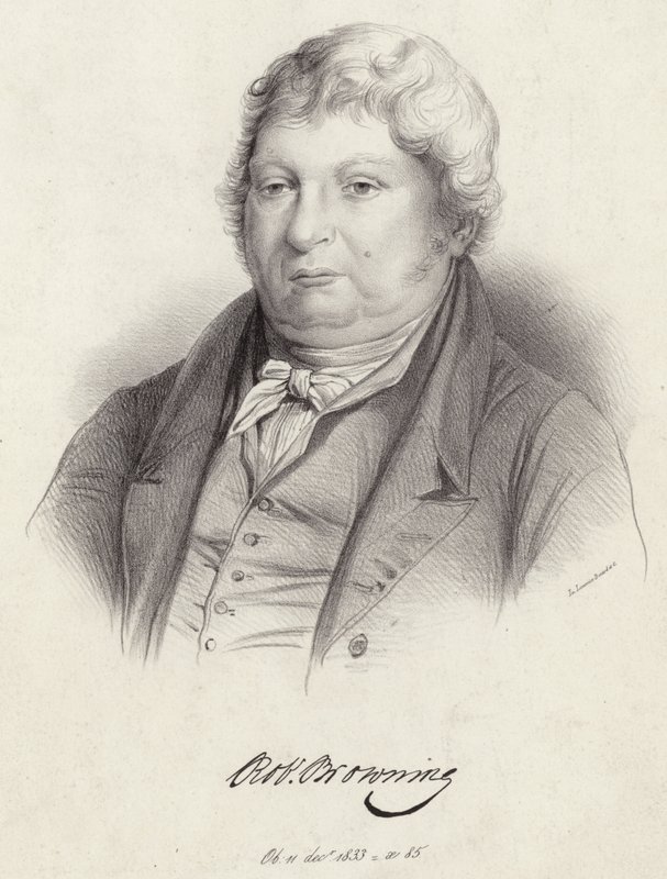 Ritratto di Robert Browning da English School