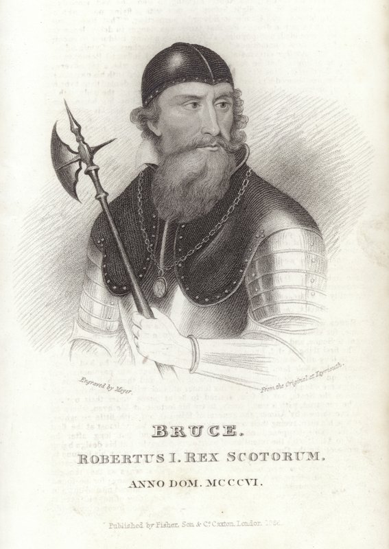 Ritratto di Roberto I di Scozia da English School