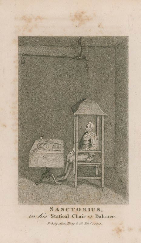 Ritratto di Sanctorius da English School