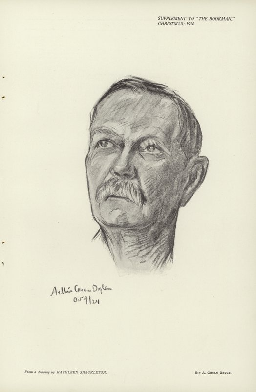 Ritratto di Sir Arthur Conan Doyle da English School