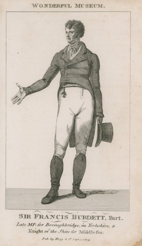 Ritratto di Sir Francis Burdett da English School