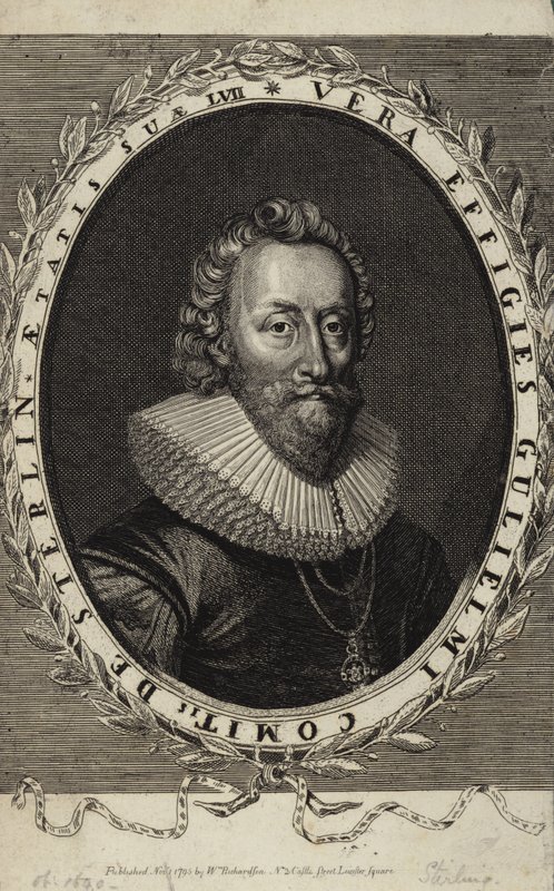 Ritratto di William Alexander, Conte di Stirling da English School
