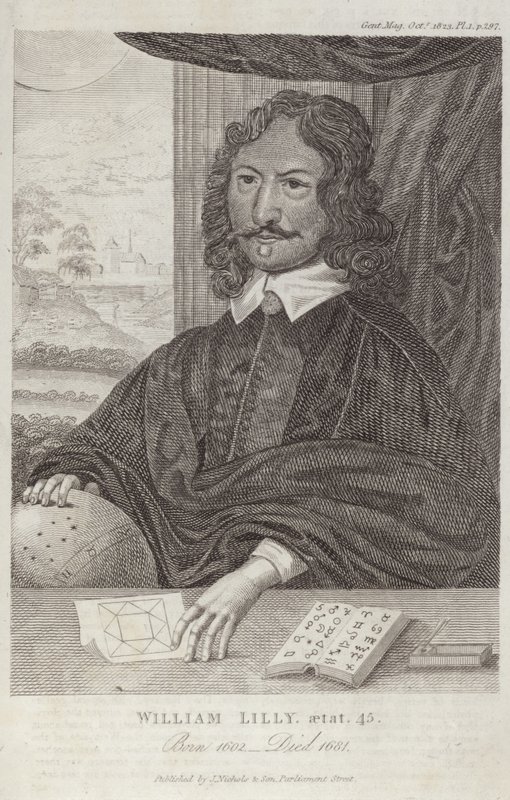 Ritratto di William Lilly da English School