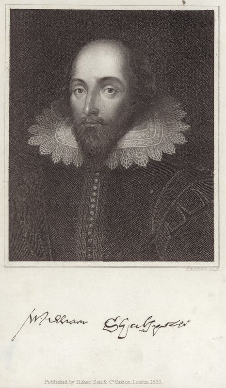 Ritratto di William Shakespeare da English School