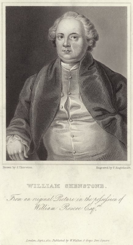 Ritratto di William Shenstone da English School