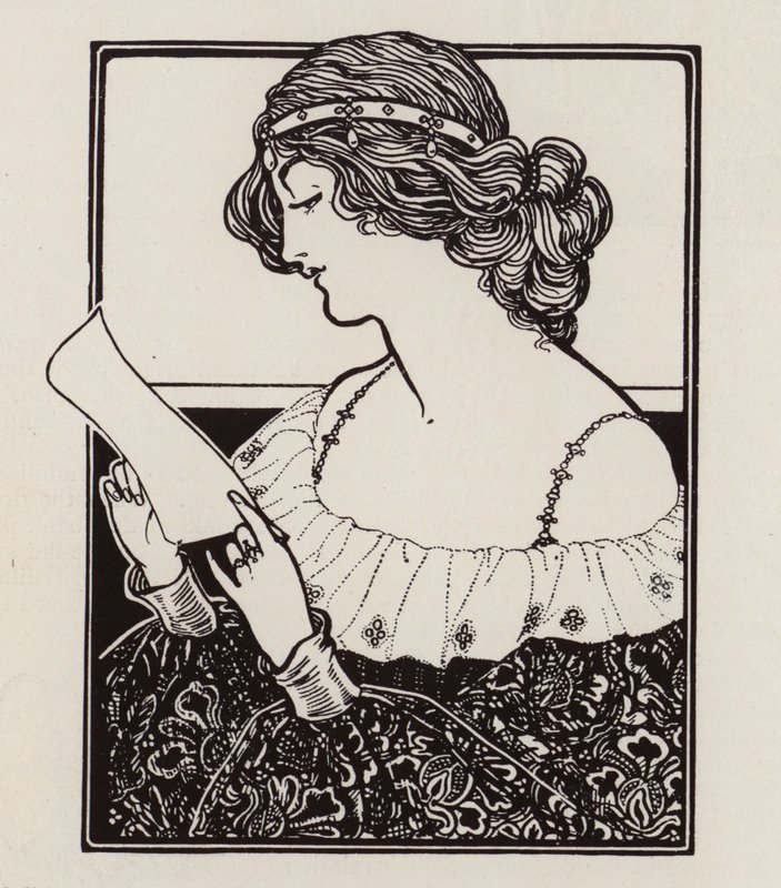 Ritratto di una donna che legge una lettera da English School