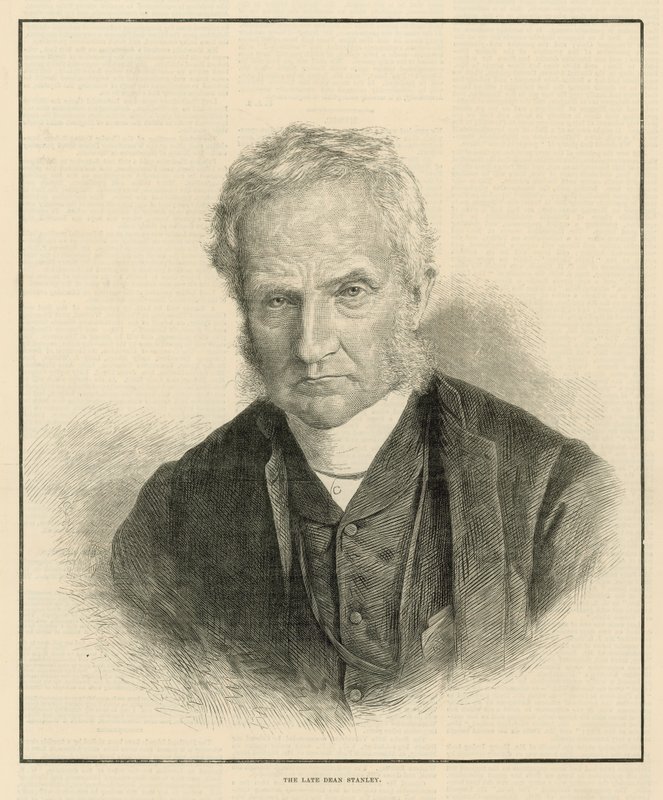 Ritratto del defunto Dean Stanley da English School