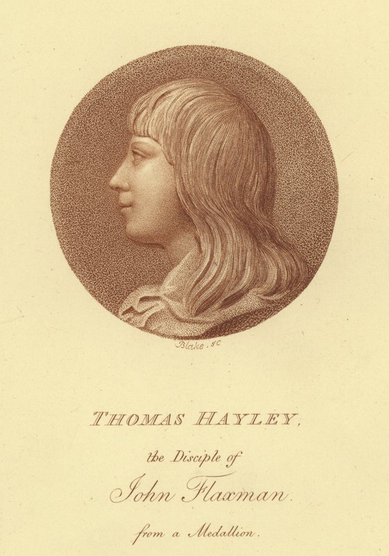 Ritratto dello scultore Thomas Hayley, discepolo di John Flaxman da English School