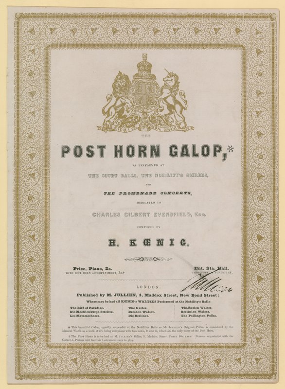 Post Horn Galop da English School