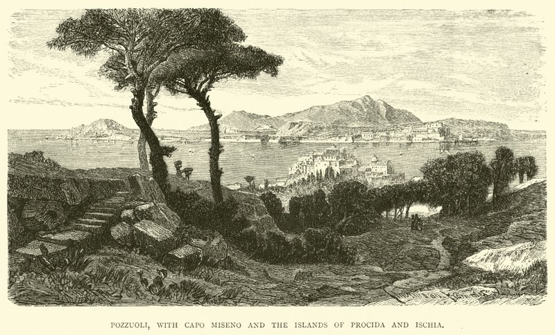 Pozzuoli, con Capo Miseno e le isole di Procida e Ischia da English School
