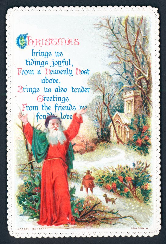 Predicatore fuori dalla chiesa, biglietto di Natale da English School