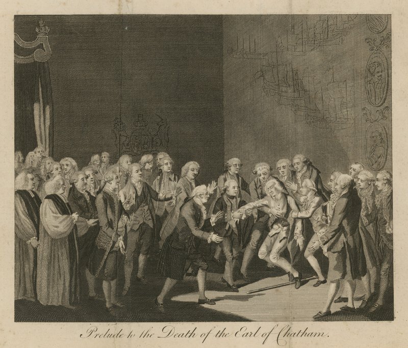 Preludio alla morte del Conte di Chatham da English School
