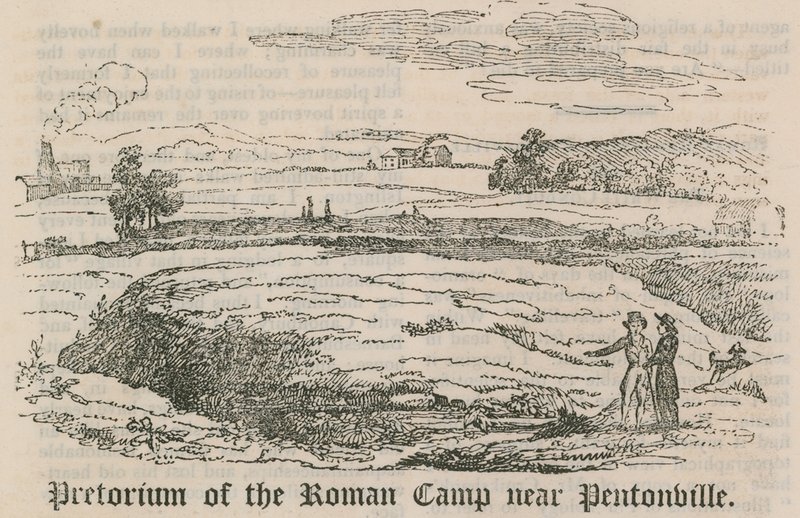 Pretorio del Campo Romano vicino a Pentonville, Londra da English School