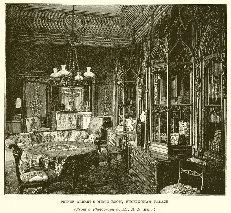 Sala della musica del principe Alberto, Buckingham Palace da English School
