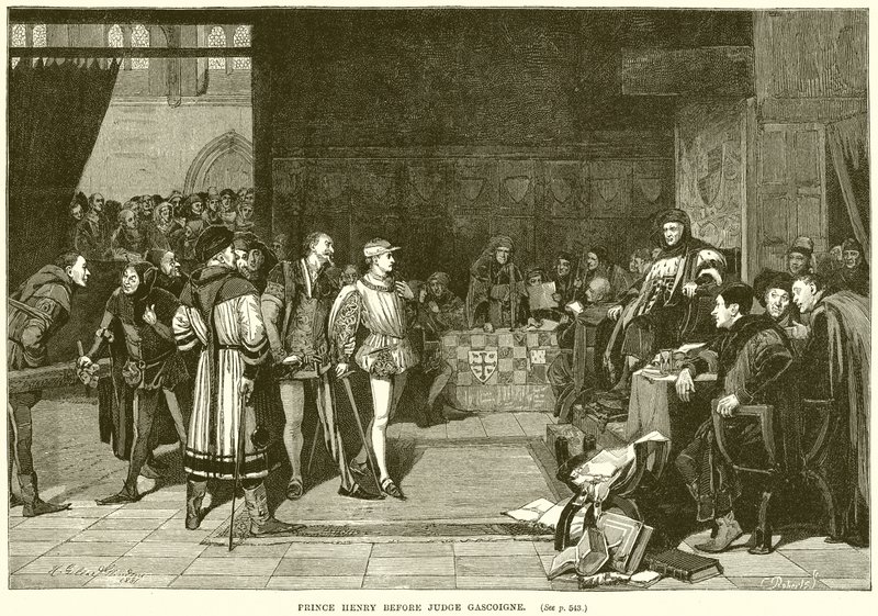Il principe Enrico davanti al giudice Gascoigne da English School