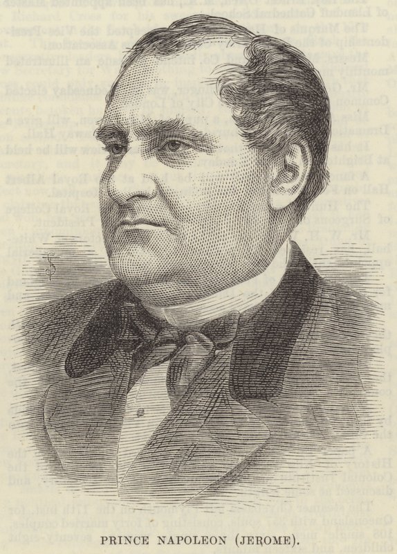Principe Napoleone (Jerome) (incisione) da English School