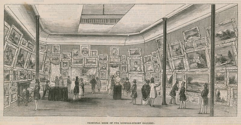 Sala principale della Suffolk Street Gallery da English School