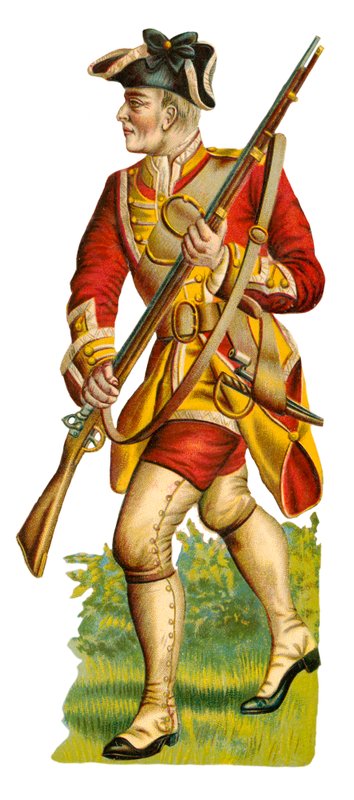 Soldato del 35° Reggimento, tempo di re Giorgio II da English School