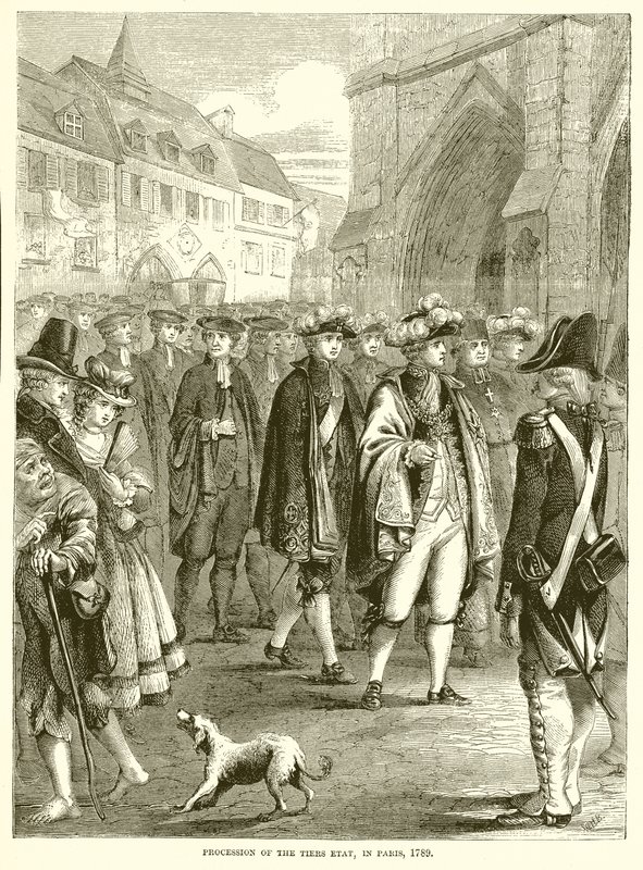 Processione del Terzo Stato a Parigi, 1789 da English School