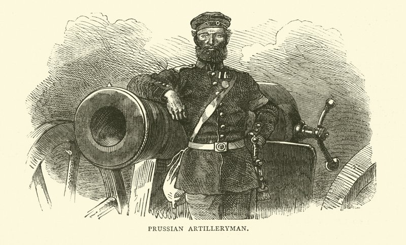 Artigliere prussiano, settembre 1870 da English School