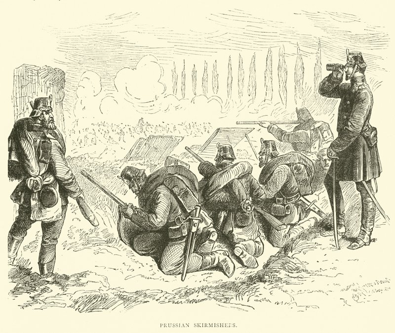 Scaramuccia prussiana, febbraio 1871 da English School