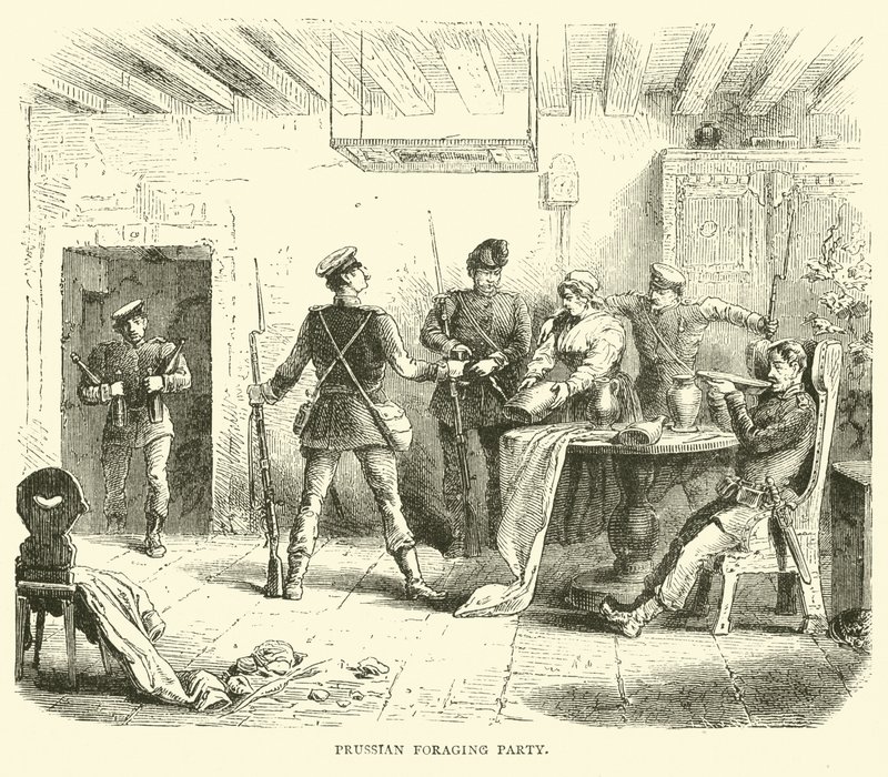 Gruppo di foraggiamento prussiano, marzo 1871 da English School