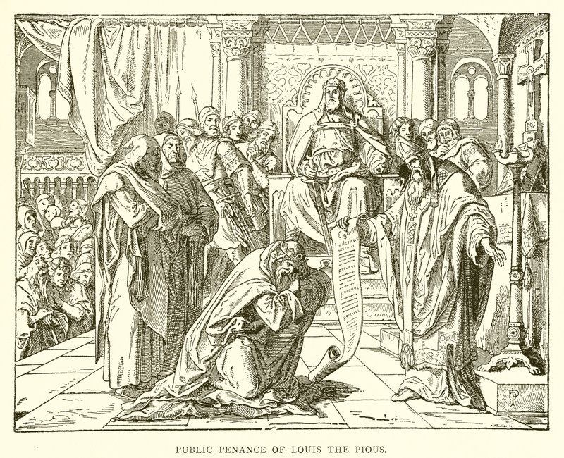 Penitenza pubblica di Ludovico il Pio da English School