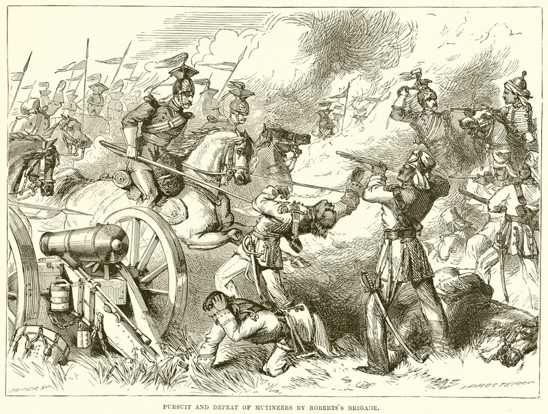 Inseguimento e sconfitta dei ribelli dalla brigata di Roberts da English School