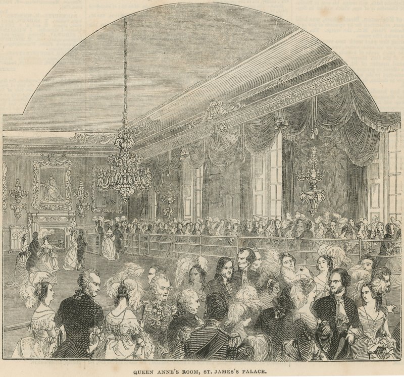 Sala della Regina Anna a St Jamess Palace da English School