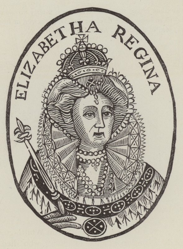 Regina Elisabetta I (incisione) da English School