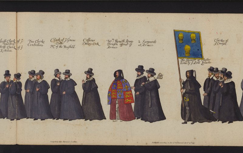 Processione funebre della regina Elisabetta I da English School