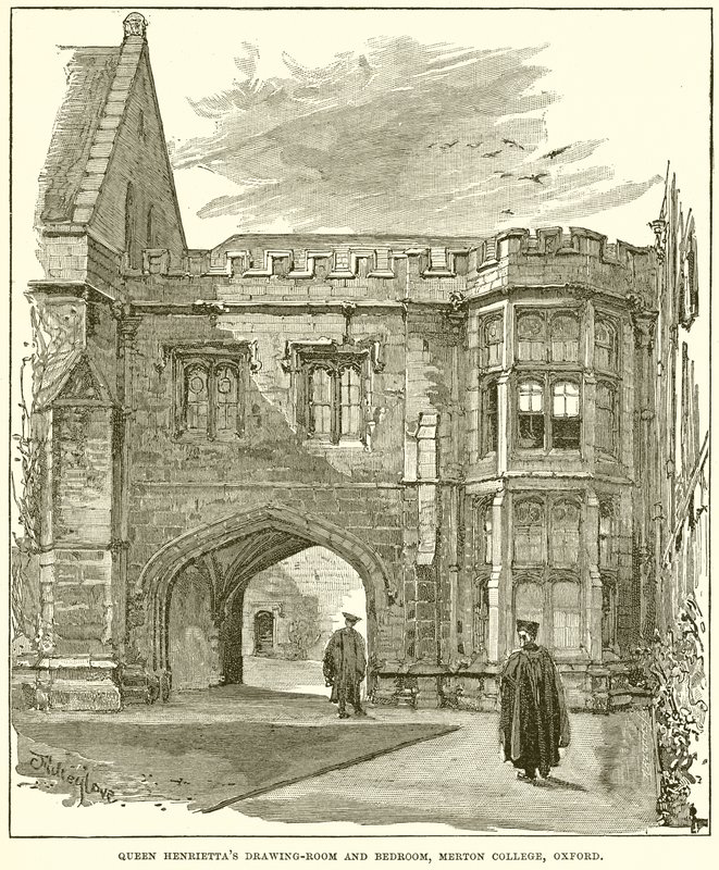 Salotto e Camera da Letto della Regina Enrichetta, Merton College, Oxford da English School