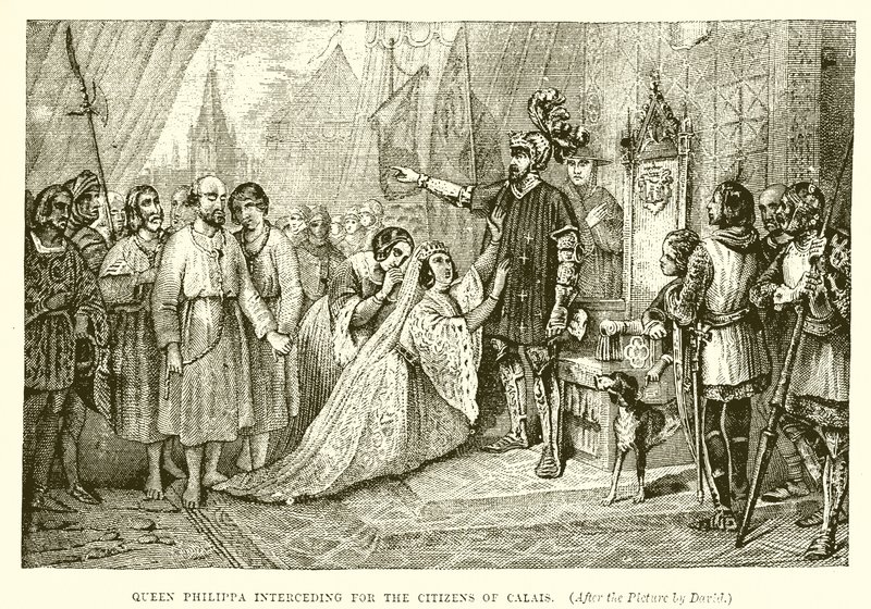 La regina Filippa intercede per i cittadini di Calais da English School