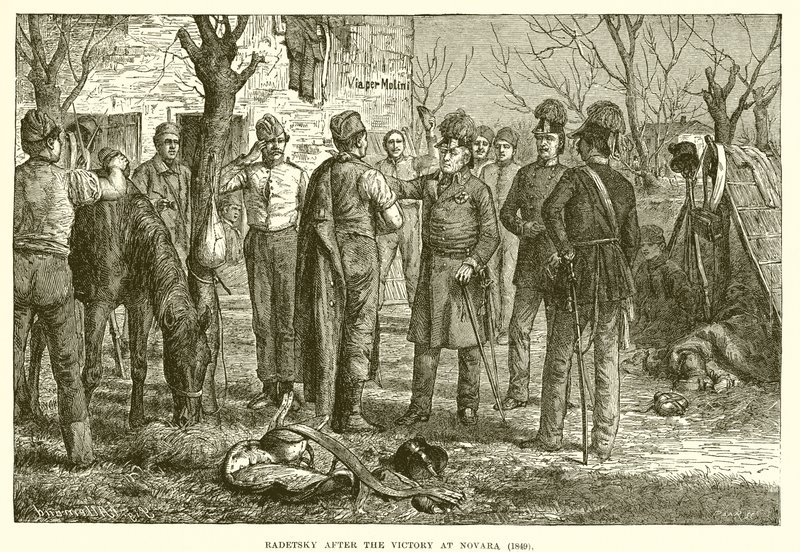 Radetzky dopo la vittoria a Novara (1849) da English School