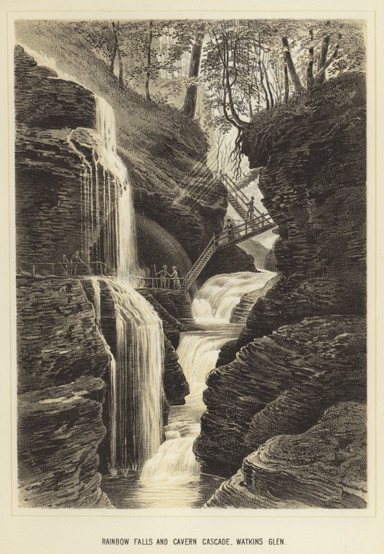 Cascate Arcobaleno e Cascata della Caverna, Watkins Glen da English School