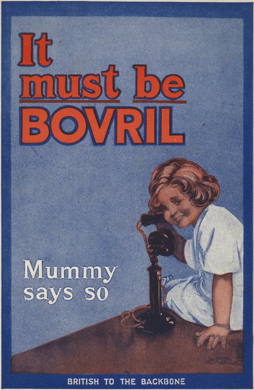Retro copertina del Bovril Handy book e diario della guerra da English School