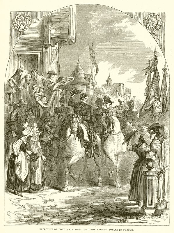 Accoglienza di Lord Wellington e delle Forze Inglesi in Francia da English School